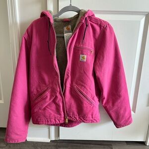 Carhartt Women’s Washed Duck Sherpa-Lined Jacket